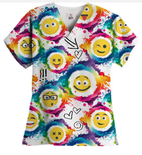 Blusa médica con 1 bolsillo