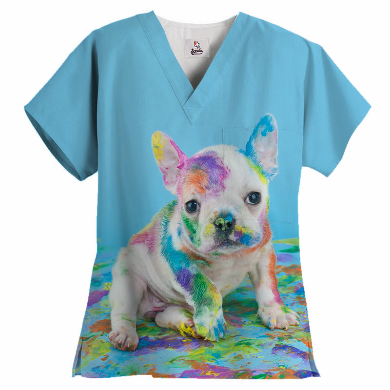 Blusa médica con 1 bolsillo