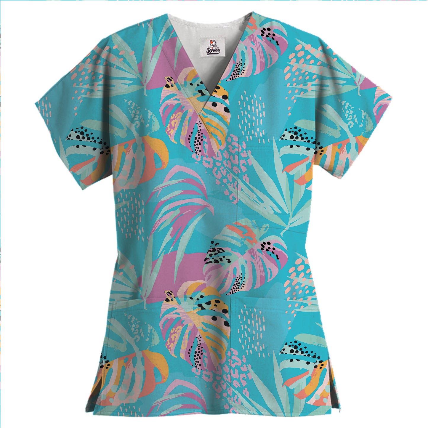 Blusa médica con 1 bolsillo