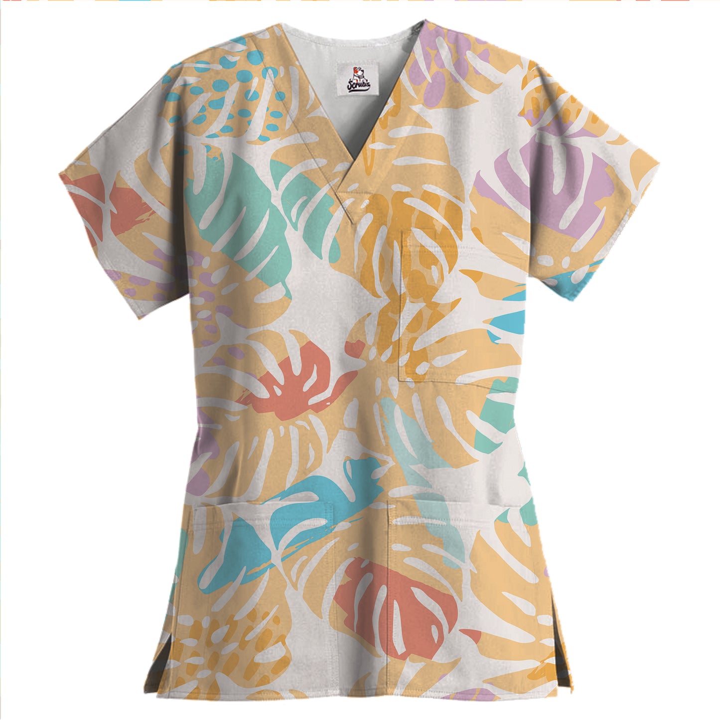 Blusa médica con 1 bolsillo