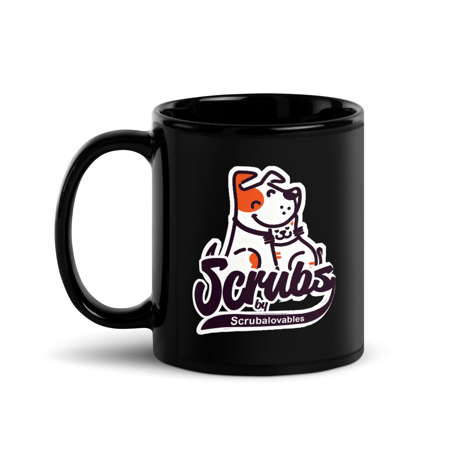 Tasse noire brillante