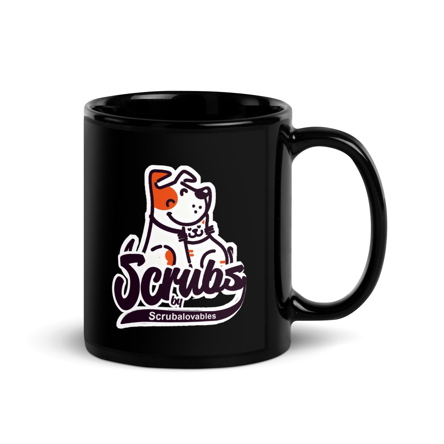 Tasse noire brillante